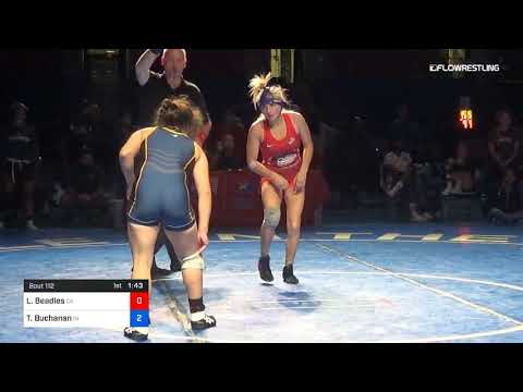 112 Lbs 7th Place Lexy Beadles California Vs Torieonna Buchanan Indiana
