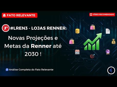 Thumbnail do vídeo: #LREN3: Análise Completa do PLANO para as Novas Projeções e Metas da Lojas Renner até 2030 !