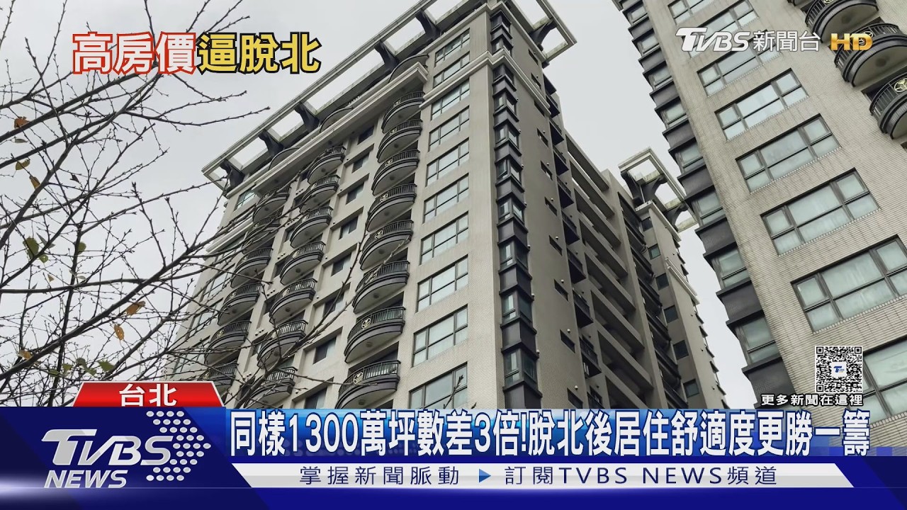 影音/高房價讓「脫北潮」煞不住 台北市10年流失27萬人