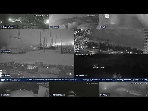Kherson incendiary rounds - Cam 7 - 03/02/2023
