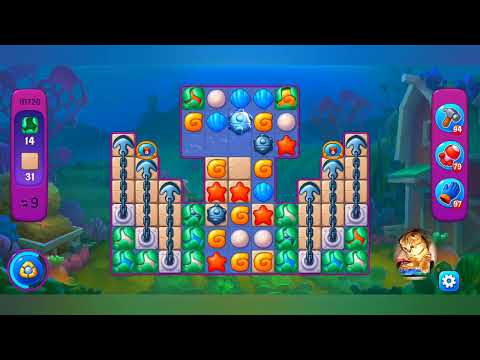 фишдом 2022  #  10720 уровень - прохождение без бустеров # Fishdom,   10720  level - no Boosters.