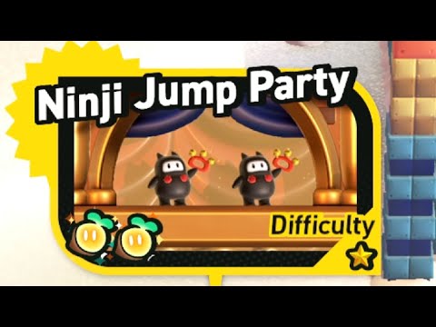Ninji Jump Party 100% All Coins and Wonder Seeds Super Mario Bros Wonder