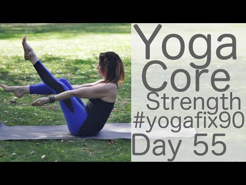 30 Minute Glowing Yoga Body Workout (Core Strength) Day 55 Yoga Fix 90