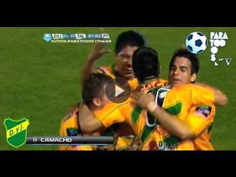 Gol de Camacho. Defensa y Justicia 1 - Talleres 0. Fecha 11. Torneo Primera B Nacional.