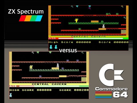 C64 vs. ZX Spectrum - 4 games from 1983 in less than 4 minutes