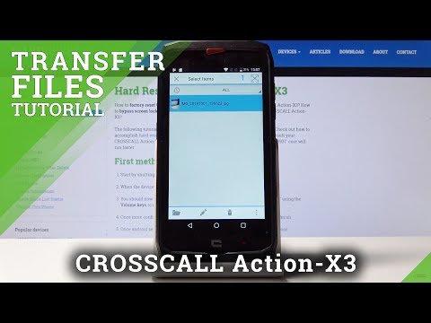 How to Transfer Photos & Media on CROSSCALL Action-X3 - Change Storage
