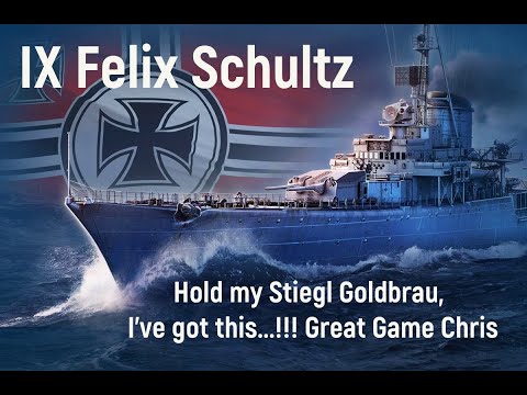 World of Warships - IX Felix Schultz Replay from Subscriber RoflStompa