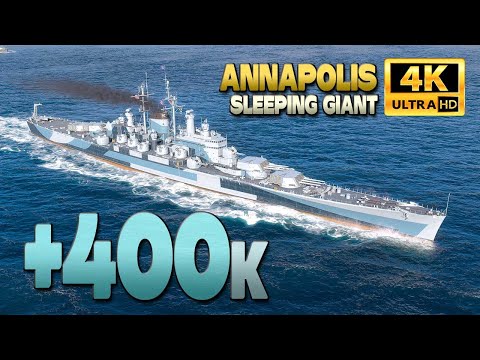 Annapolis: Huge 4600 base XP game, +400k damage - World of Warships