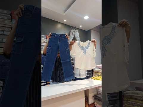 Girls Combo With Short Kurti 😍❤️ @rajaramgarments #girls #jeans #top #ladies #kurti #shortkurti