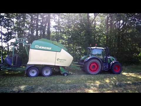 ☘️PRESSE ENRUBANNEUSE KRONE - FENDT 720  l  FAUCHE EN JOHN DEERE 6320