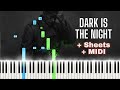 World War 2 Soviet Song Dark Is The Night Synthesia Piano Tutorial Sheet Music MIDI File