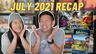 July 2021 Monthly Board Game Recap | A "Slow Month" (34 plays)