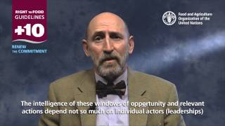 Right to Food Guidelines +10. Interview with Juan Carlos García Cebolla, Right to Food Team Leader video