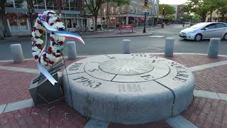Davis Square Somerville Walk with Historical Commentary. Statues, Elm Street, Burren, Sligo Pub etc.
