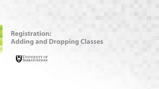 Adding and Dropping Classes
