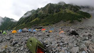 奥穂高岳【日本百名山】涸沢テント泊登山　北アルプスの名峰　標高3,190m 日本第3位の高峰です。上高地から