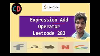 YouTube video 'Expression Add Operators | Leetcode 282 | Live coding session 🔥🔥🔥'