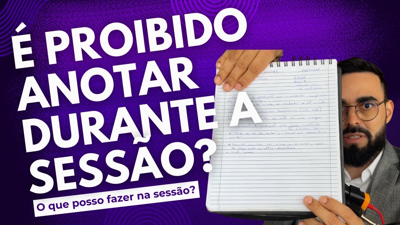 Dicas para fazer anotações durante uma sessão de terapia