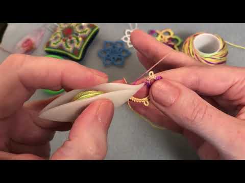 Left handed Tatting Simple Motif