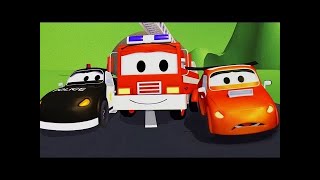 タイヤ泥棒 そして, 消防車とパトカーのカーパトロール|子供向けのカー＆トラックアニメ