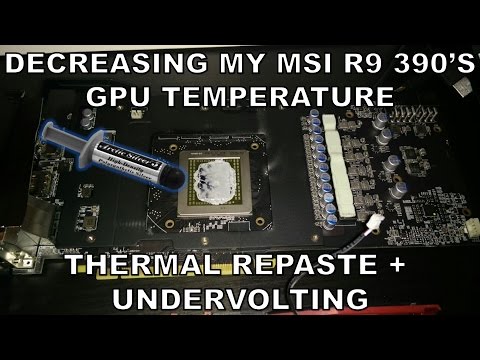 How I Decreased my MSI R9 390's GPU temperature Video
