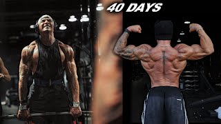 BACK DAY ON A CUT - 40 DAYS OUT!