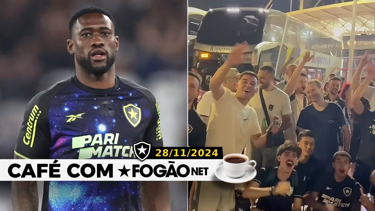 LIVE CAFÉ COM FOGÃONET | Bastos é dúvida no Botafogo para final da Libertadores; caravanas do Rio estão na estrada