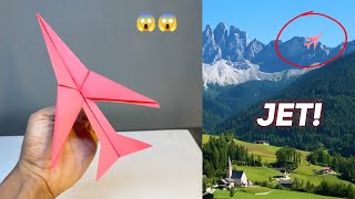 Jet! How to make paper airplane Easy that fly far and win At School