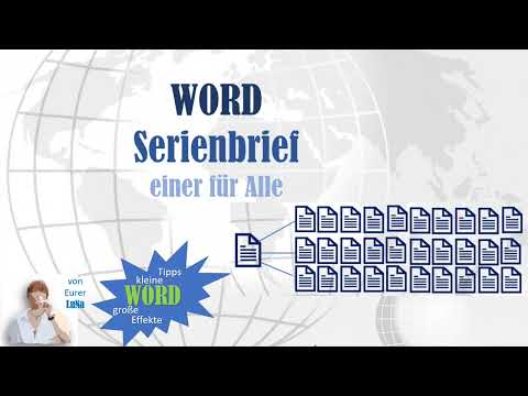 Word Serienbrief Anleitung Seriendruck erstellen WORD 2019