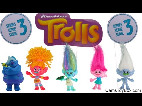 Dreamworks Trolls Blind Bags Series 3 Series 1 Egg Surprise Toys Opening Fun for Kids