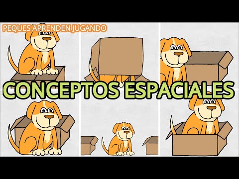 Conceptos espaciales para niños  Arriba, abajo, dentro, fuera, video de PequesAprendenJugando