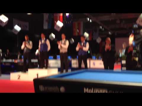 Premiazioni Campionati Europei Biliardo