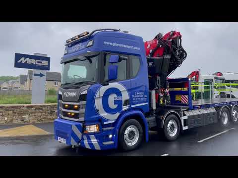 GForce Transport Ltd takes latest truck - Scania R500 Sleeper Cab 8×2 Crane Vehicle