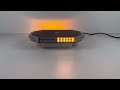 LED rampa - bielo-oranžová / 10-30V / ECE R65 / na pevnú montáž (280x180x30mm) - Video Youtube