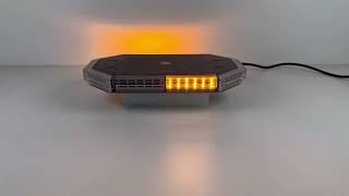 LED rampa 280mm, oranžovo bílá, magnet 10-30V, ECE R65