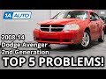 Top 5 Problems Dodge Avenger Sedan 2nd Generation 2008 2014