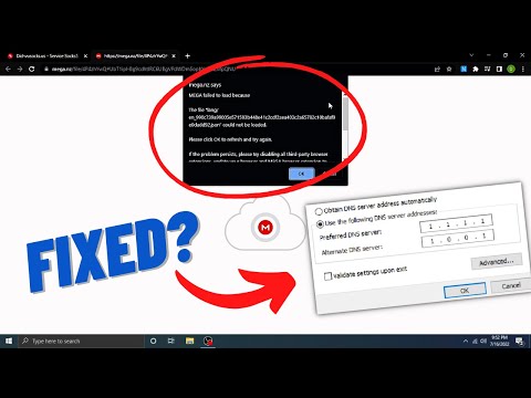 Mega.NZ Failed to load Error || Mega website no Loading