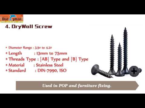 Dolphin full stainless steel self tapping screw, for hardwar...
