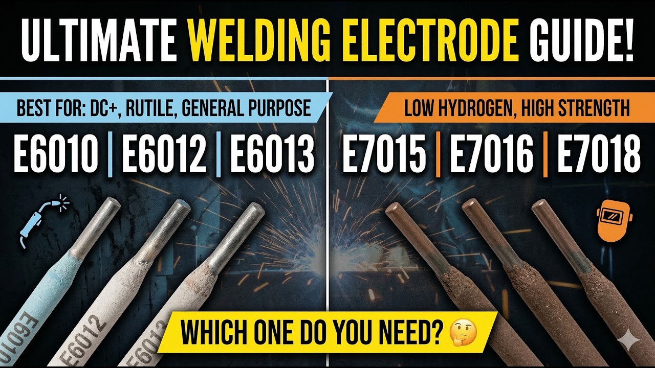 E6010, E6012, E6013, E7015, E7016 and E7018 Welding Electrodes Complete Guide