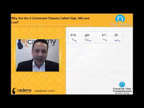 Thai Bites - Why Are the 3 Consonant Classes Called High, Mid and Low? by Stuart Jay Raj