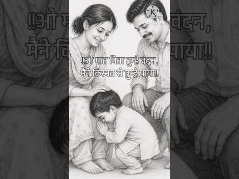 Mujhe is duniya me laya। वो मात पिता तुम्हे वंदन,मैंने किस्मत से तुम्हे पाया।