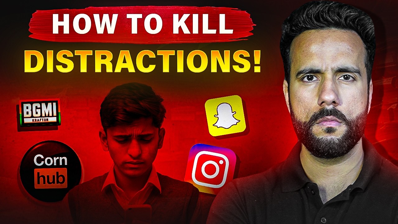 KILL all your Distractions & Stop wasting time 😡 | Ashu Sir #boardexam