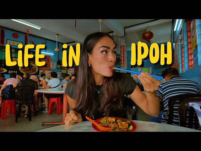 Travel vlog - I LOVE IPOH, Malaysia! The Best FOOD and Thing to do in Ipoh, Travel guide 2025
