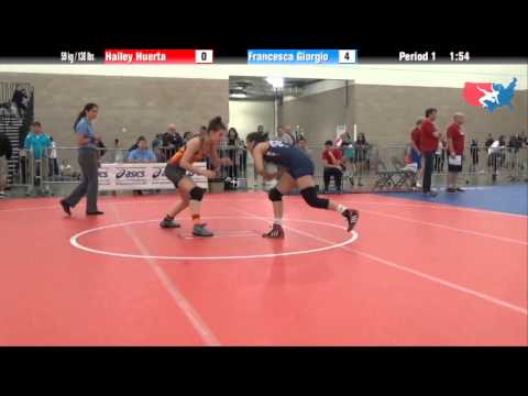 FILA Junior 59 kg / 130 lbs. - Hailey Huerta vs. Francesca Giorgio