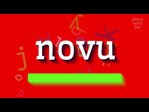 How to say "novu"! (High Quality Voices)
