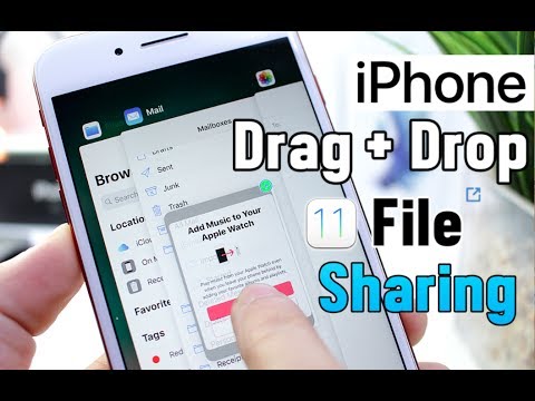 Drag & Drop File Sharing on iPhone iOS 11