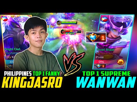 KingJasro Fast Hand Gusion? vs. Top 1 Supreme Wanwan in Rank! ~ Mobile Legends