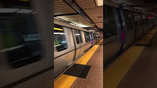 New 8 car Warm Springs South Fremont Bart Train at Lake Merritt Station