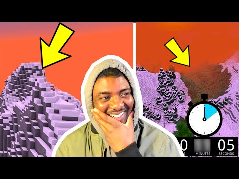 Minecraft 1.17 Climbing Mountains! (HOW LONG DOES IT TAKE?) Caves & Cliffs Update
