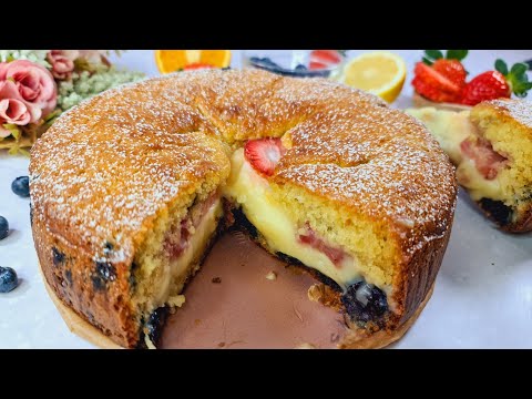 Vanilla Strawberry Cake